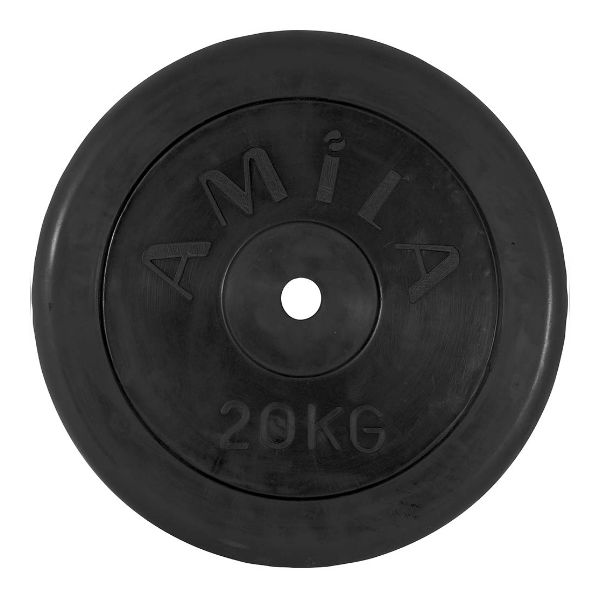 Гумирани дискови тежести за лост Ф 28 мм-20кг