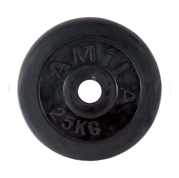 Гумирани дискови тежести за лост Ф 28 мм-25 кг