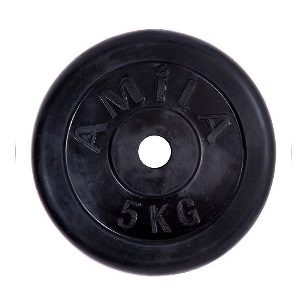 Гумирани дискови тежести за лост Ф 28 мм-5 кг