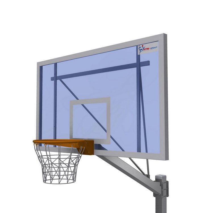 Баскетболно табло от акрилно стъкло с размери 105/180 см