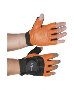 Регулируеми ръкавици за вдигане на тежести от естествена кожа
