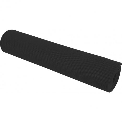 Постелка за йога 6 мм черна