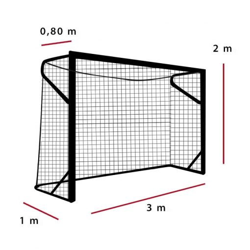 Мрежа за футболна врата 4 мм РР хексагонална-изображение