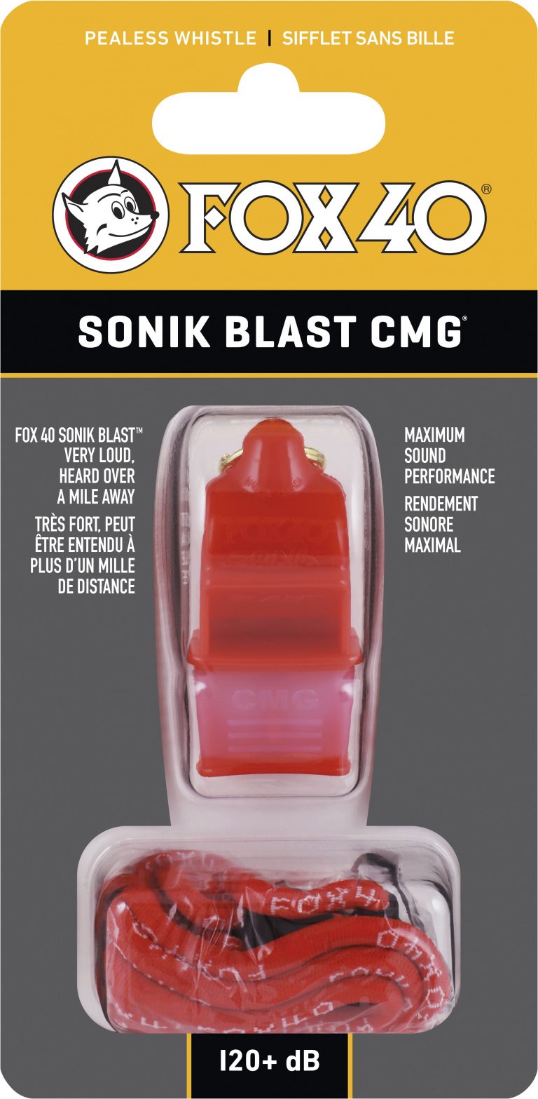 Свирка FOX40 Sonic Blast CMG Safety с връзка-изглед