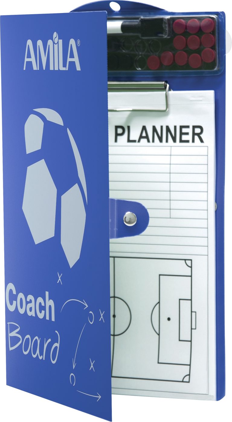 Магнитно треньорско футболно табло 22,5x35,5cm-син
